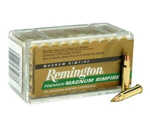500rds of Remington Premier 17 HMR Ammo 17 Grain Accutip-V Boat Tail