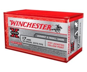 500rds of Winchester Super-X 17 HMR 20 Grain XTP Jacketed Hollow Point