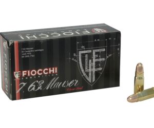 FIOCCHI AMMUNITION 30 MAUSER (7.63MM) 88 GRAIN FULL METAL JACKET 500 ROUNDS