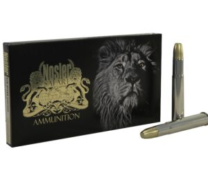 Nosler Safari Ammunition 470 Nitro Express 500 Grain Solid 50 rounds