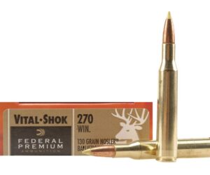 Federal Premium Ammunition 270 Winchester 130 Grain Nosler Ballistic Tip 500 rounds