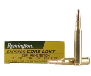 Remington Core-Lokt Ammunition 280 Remington 140 Grain Core-Lokt Pointed Soft Point 500 rounds