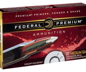 Federal Premium Ammunition 338 Lapua Magnum 300 Grain Nosler AccuBond