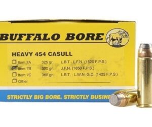 Buffalo Bore Ammunition 454 Casull 300 Grain Jacketed Flat Nose 500 rounds