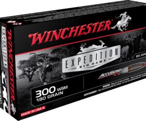 Winchester Expedition Big Game Ammunition 300 Winchester Short Magnum (WSM) 180 Grain Nosler AccuBond 500 rounds