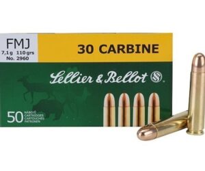 Sellier & Bellot Ammunition 30 Carbine 110 Grain Full Metal Jacket 500 rounds