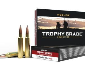Nosler Trophy Grade Ammunition 33 Nosler 265 Grain AccuBond Long Range 200 round