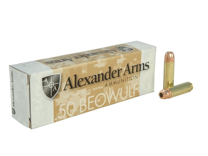 Alexander Arms Ammunition 50 Beowulf 300 Grain Hornady Ftx 500 Rounds