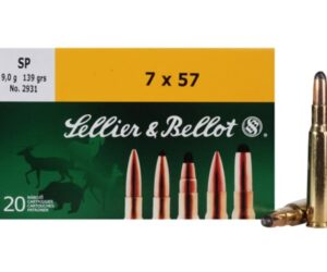 Sellier & Bellot Ammunition 7x57mm (7mm Mauser) 139 Grain Soft Point 500 round