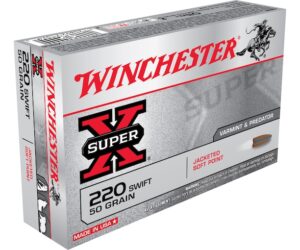 Winchester Super-X Ammunition 220 Swift 50 Grain Pointed Soft Point 300 round