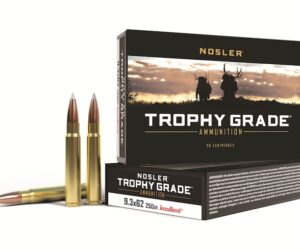 Nosler Trophy Grade Ammunition 9.3x62mm Mauser 250 Grain AccuBond 240 round