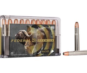Federal Premium Safari Ammunition 470 Nitro Express 500 Grain Swift A-Frame Soft Point 60 round