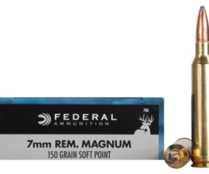 Federal Power-Shok Ammunition 7mm Remington Magnum 150 Grain Soft Point 500 rounds