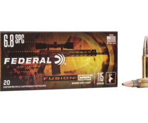 Federal Premium FUSION MSR 6.8mm Remington SPC 115 grain Fusion Soft Point 500 rounds