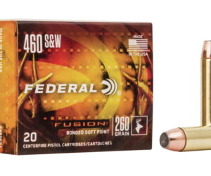 Federal Premium Centerfire Handgun Ammunition .460 S&W 260 grain Fusion Soft Point 500 rounds