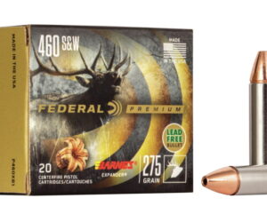 Federal Premium Centerfire Handgun Ammunition .460 S&W 275 grain Barnes Expander 500 rounds