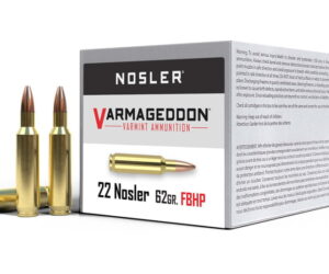 Nosler .22 Nosler Flat Base Hollow Point 62 grain Brass 500 rounds